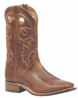Men's Boulet Medium Brown Wide Square Toe Western Boot