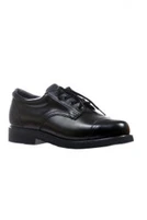 Men's Boulet Institutional Black Dress Shoe with Toe Cap
