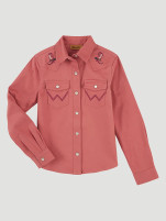 Children's Wrangler Long Sleeve Embroidered Shirt