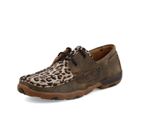 Women's Twisted X Boat Shoe Driving Moc Distressed Leopard