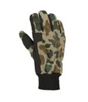 Carhartt Men's Insulated Duck Synthetic Leather Knit Cuff Glove Camo