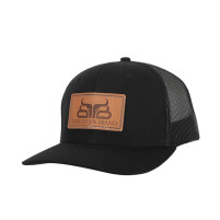 Baredown Brand Roper Ball Cap with Leather Patch