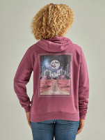 Women's Wrangler Moon Back Full Zip Amaranth Heather Hoodie