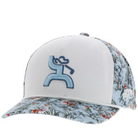 Hooey "Cowboy Golf" White and Floral Pattern Hat