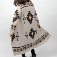 Pokoloko Long Jacquard Beige Sweater 