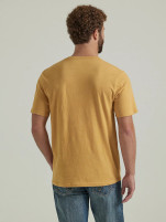 Men's Wrangler Vignette Logo Pale Gold T-shirt