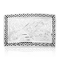 Montana Silversmiths Four Winds Plain Silver Buckle