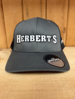 Herbert's Embroidered Trucker Cap Charcoal & Black