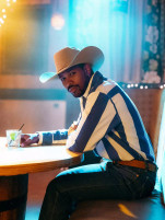 Men's Wrangler Brushpopper Big Blue Western Shirt