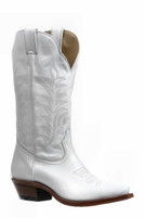 Boulet Women's White Snip Toe Western Boot