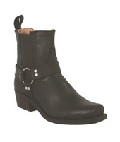 Boulet Men's Black Motorcycle Half Boot