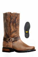 Men's Boulet Broad Square Toe Harness Bike Boot Brown