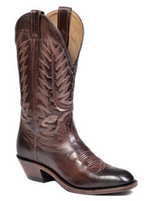 Men's Boulet Brown Square Dress Toe Western Boot