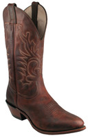 Men's Boulet Oiled Brown Rounded Toe Western Boot