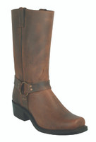 Men's Boulet Distressed Brown Harness Motorcycle Boots