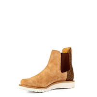 Men's Horse Power HP2203 Tobacco Suede Swedge Heel Western