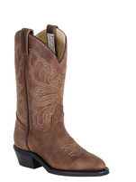 Women’s Canada West Brown Oiled Medium Cowboy Toe Western Boot