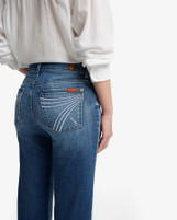 7 For All Mankind Women's Dojo Tailorless Lake Blue Jeans