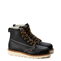 Thorogood Men’s American Heritage 6" Black Soft Moc Toe Boot