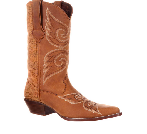 Women's Durango Crush Tan Snake Boot - Herbert's Boots and Western Wear