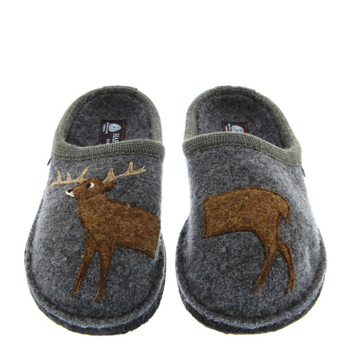 Haflinger Boiled Wool Soft Sole Deer Slippers - Herbert's Boots and ...