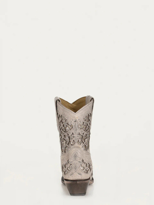 Corral Women's Glitter Inlay and Crystals Snip Toe Ankle Boot - Herbert ...
