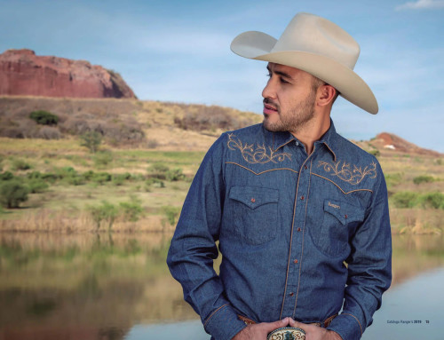 Men's Ranger's Denim with Embroidered Accents Long Sleeve Western