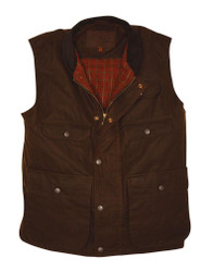 Gilet Homme Outback Trading Company, Taille M, Rouge, Doublure Sherpa Matelassée, Style Western