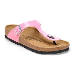 Birkenstock Gizeh Birko-Flor Patent Candy Pink Herbert's Boots