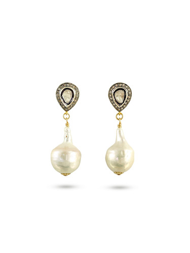 Baroque Pearls, Diamonds, Large Diamond