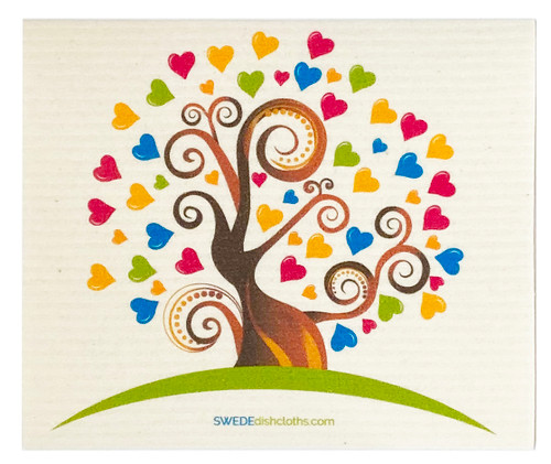 Swedish Dishcloth Heart Tree, Set of 3 Swedish Dishcloth Heart Tree, Set of 3