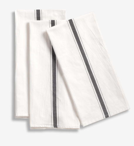 Large Kitchen Towels -  Blacksand, Set of 3 Large Kitchen Towels -  Blacksand, Set of 3