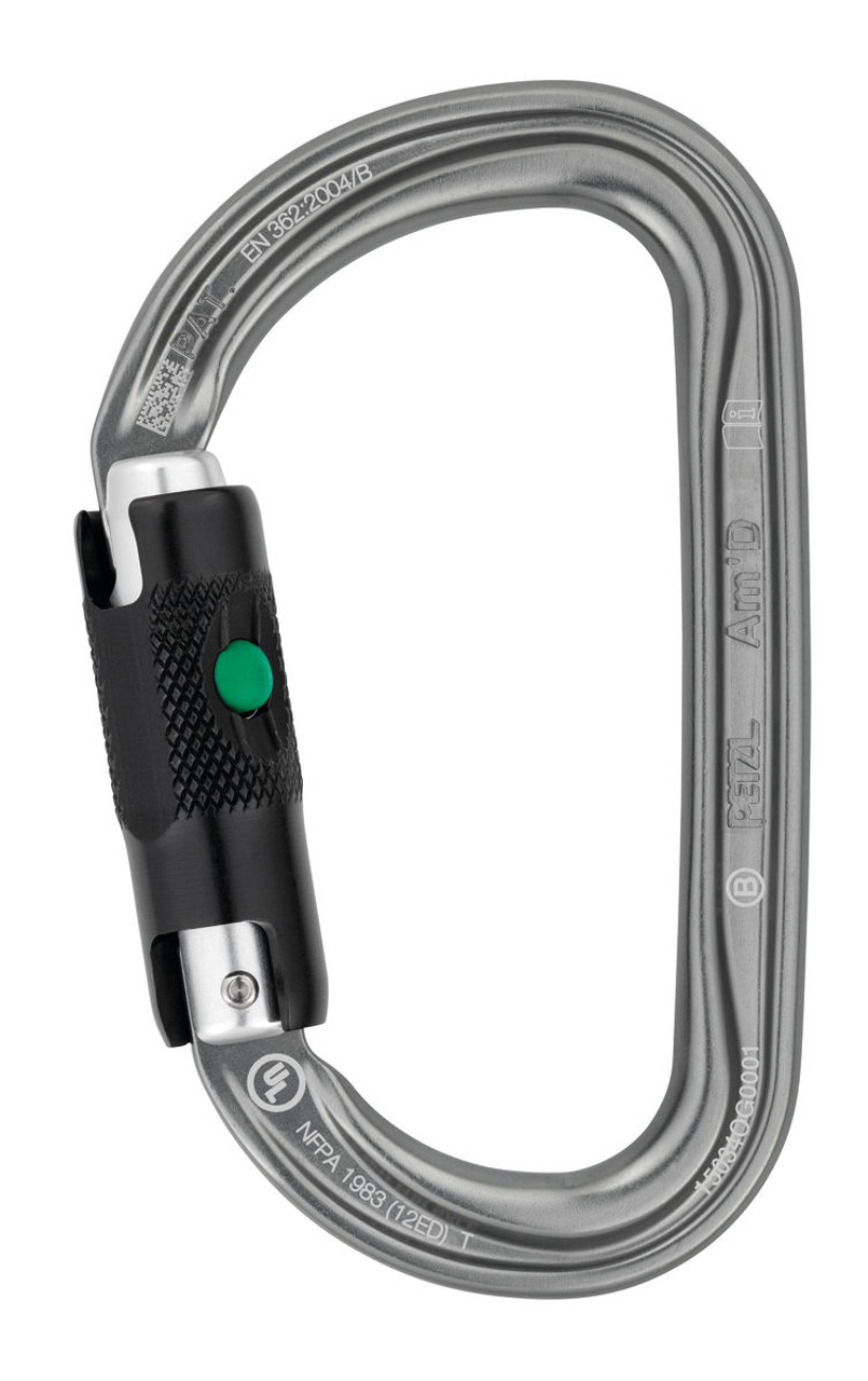 Petzl Am'D Aluminum Carabiner, Ball-Lock