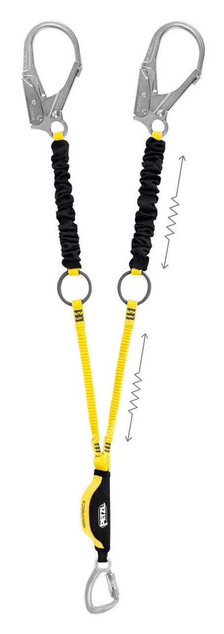 Petzl Absorbica-Y Tie-Back Petzl Double Lanyard Rescue Fall Protection