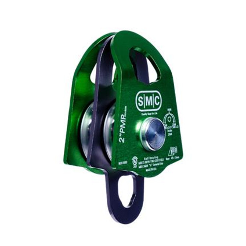 SMC 2" Double Prusik Minding Pulley - Green / Gray