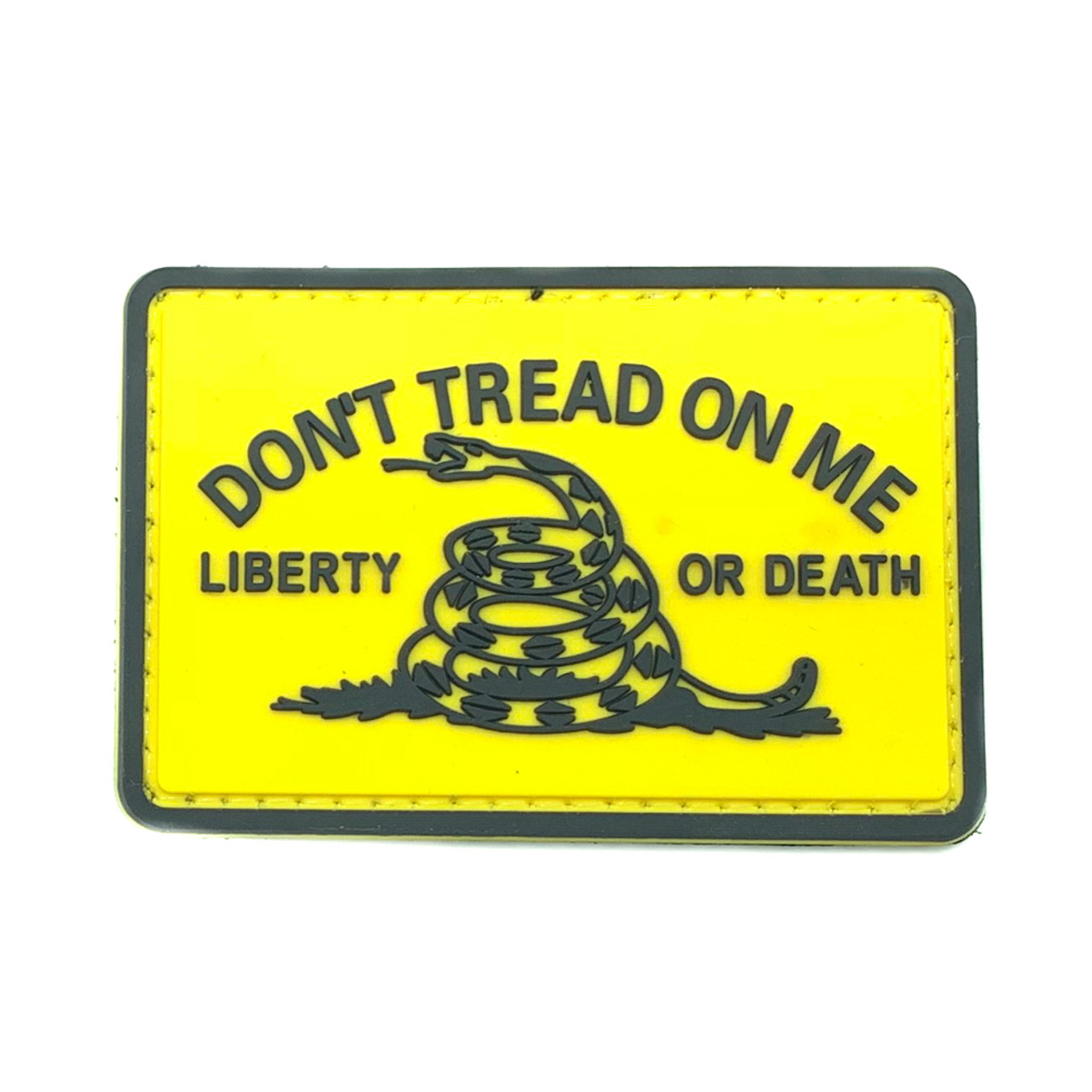 Don't Tread On Me Liberty Or Death PVC Rubber Morale Patch