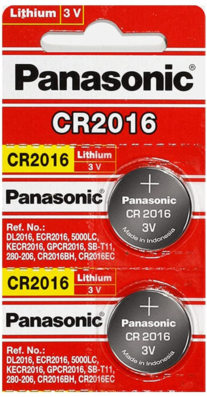 Panasonic CR2016 Battery 3V Lithium Coin Cell, Bulk