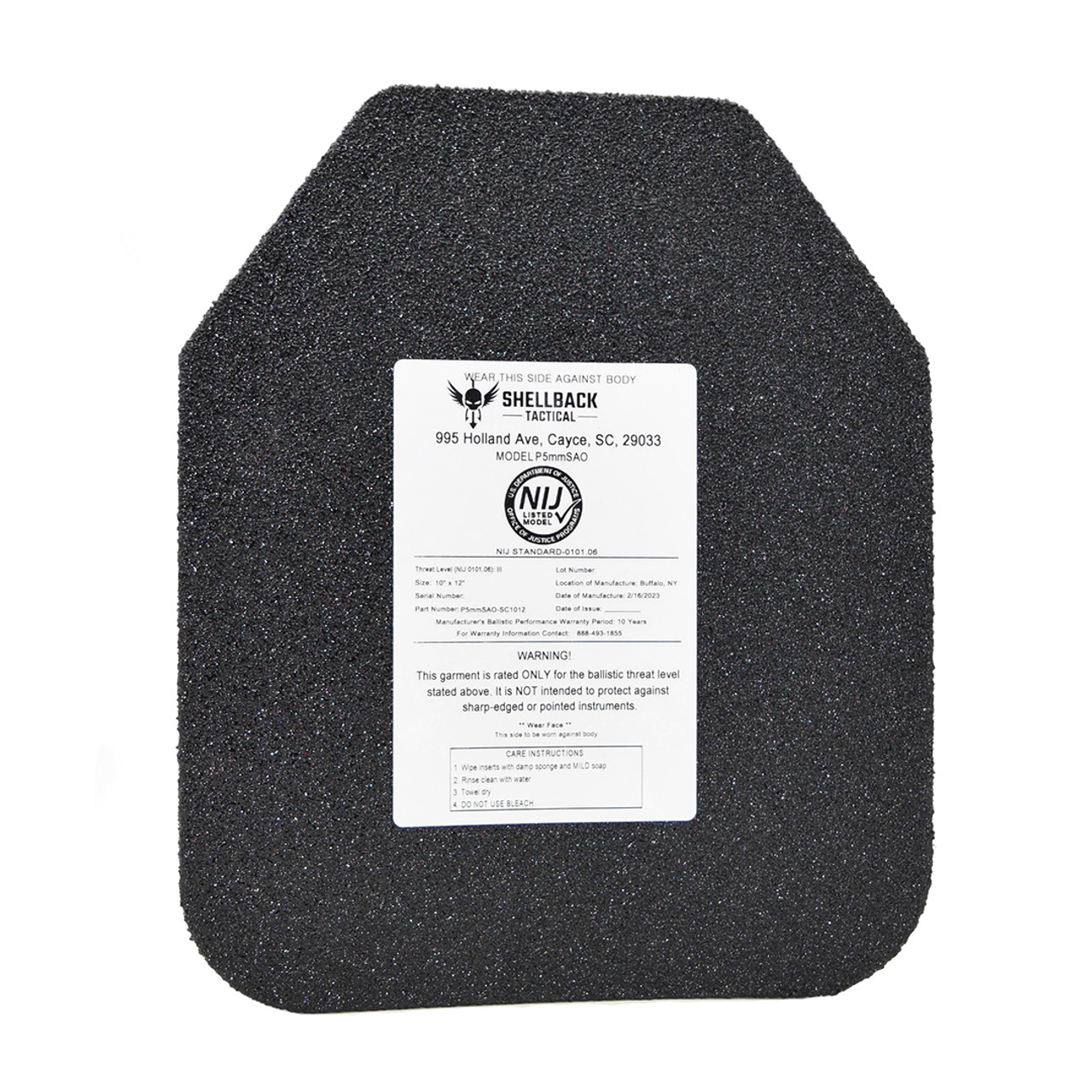 BALLISTICS　POST APRON 1 NextGen Lower Abdomen Protector Inserts - Parr Public Safety