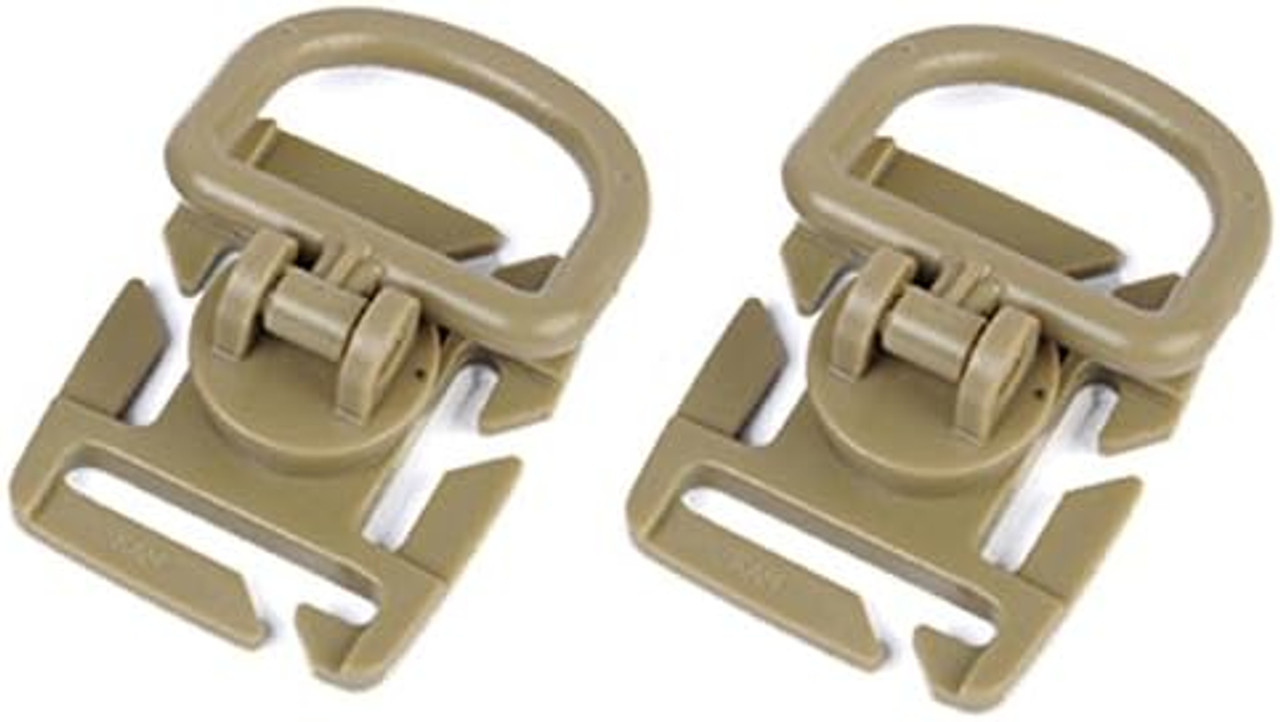 Shellback Tactical Locking Molle D-Ring Clip - Set of 2