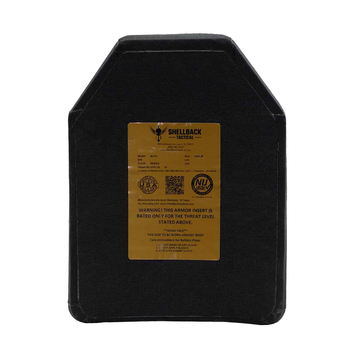 Shellback Tactical Prevail Series Level IV NIJ Certified Multi