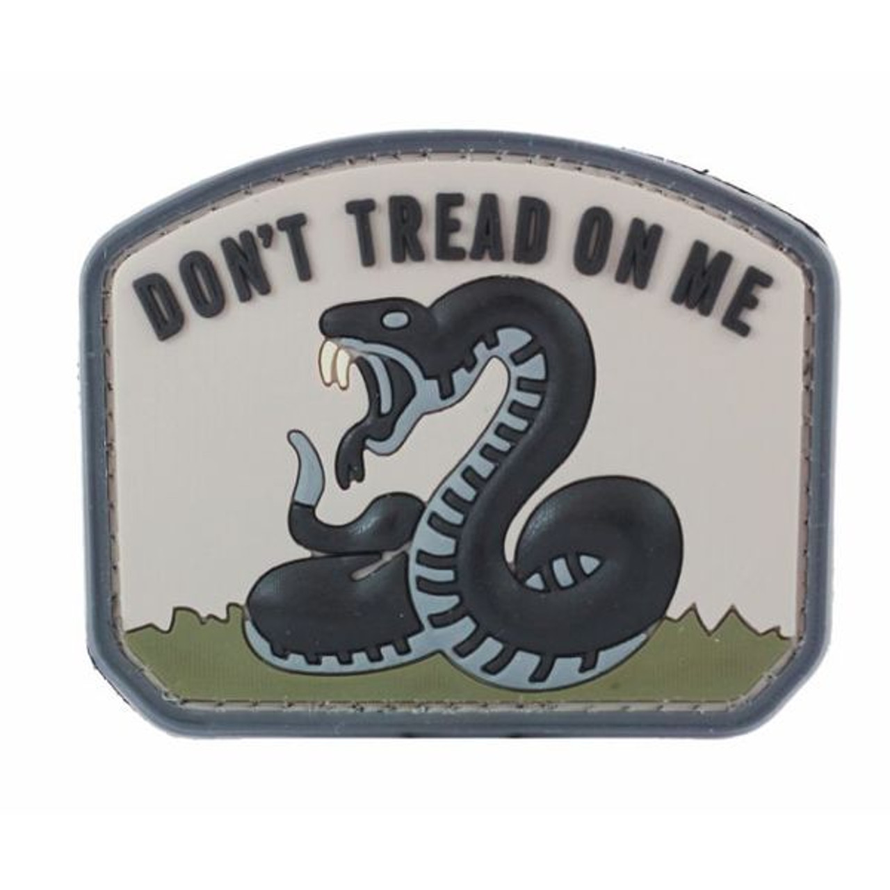 JBCD Dont Tread on Me Gadsden Flag Patch Tactical Patch - PVC Rubber Hook & Loop Fastener Patch (2 Pack)