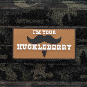 Shellback Tactical I Am Your Huckleberry Mustache PVC Patch Velcro Shellback Tactical I Am Your Huckleberry Mustache PVC Patch Velcro