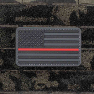 Shellback Tactical Forward Facing Thin Red Line US Flag PVC Patch Velcro