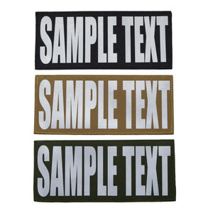 Shellback Tactical 3 x 7 Inch Custom ID Placard with Hook Back
