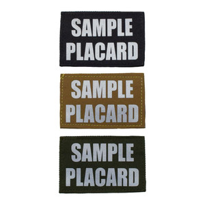  Shellback Tactical 2 x 3 Inch Custom ID Placard with Hook Back