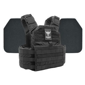 Shellback Tactical Skirmish Level III Body Armor Kit with Model P5mmSAO Steel Plates Black