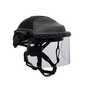 Paulson DK7 Rail Mounted Polycarbonate Riot Face Shield Main