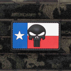 Shellback Tactical Texas Flag Punisher PVC Patch Velcro