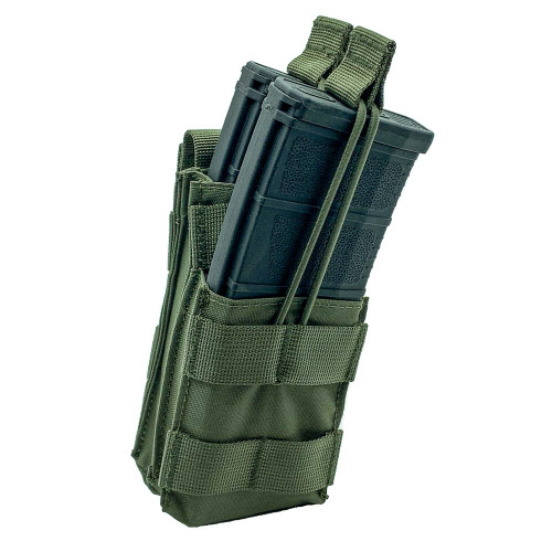 Shellback Tactical Single Stacker Open Top M4 Mag Pouch Ranger Green