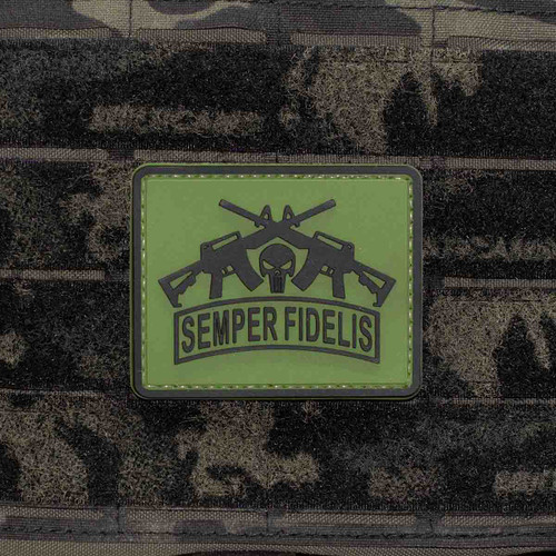  Shellback Tactical Semper Fidelis Punisher PVC Patch Velcro